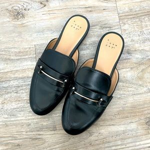 A New Day Black and Gold Mules